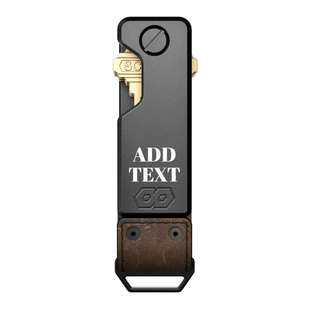 PROOF Key Holder | Custom Text Engraving | 10+ Premium Fonts