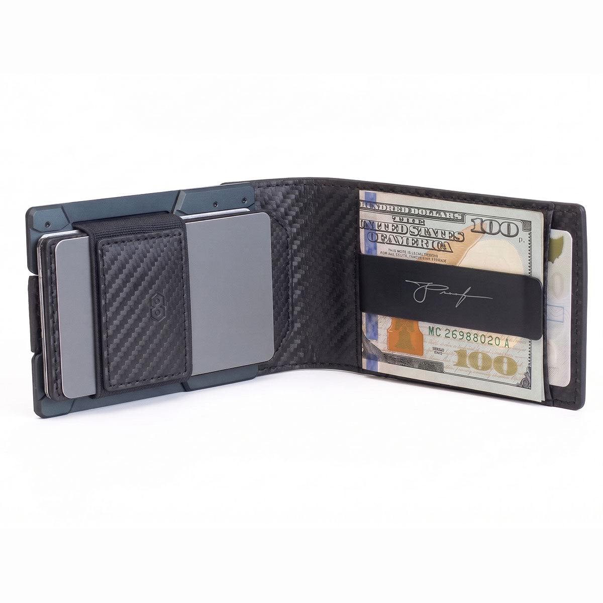 PROOF Bifold Wallet | The Oracle | Black Carbon Fiber & Dark Gunmetal