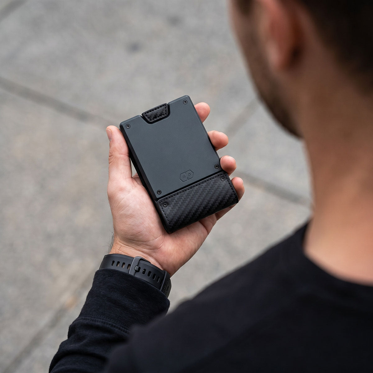 PROOF Bifold Wallet | The Oracle | Black Carbon Fiber & Dark Gunmetal
