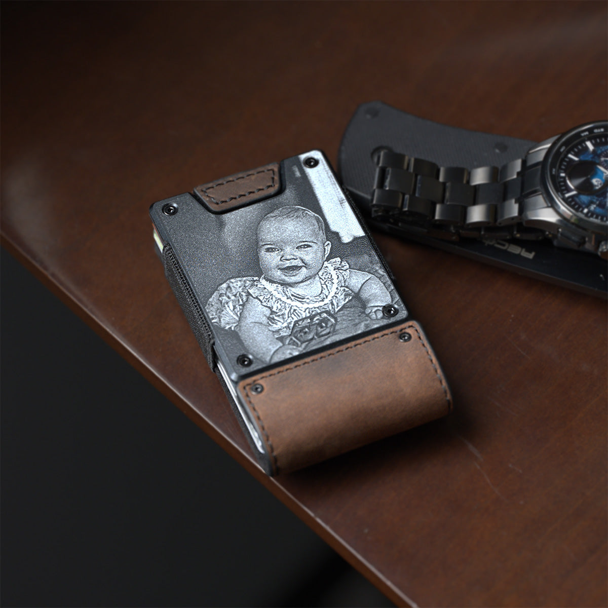 Custom Engraved PROOF Wallet | Upload an Image or Add Text