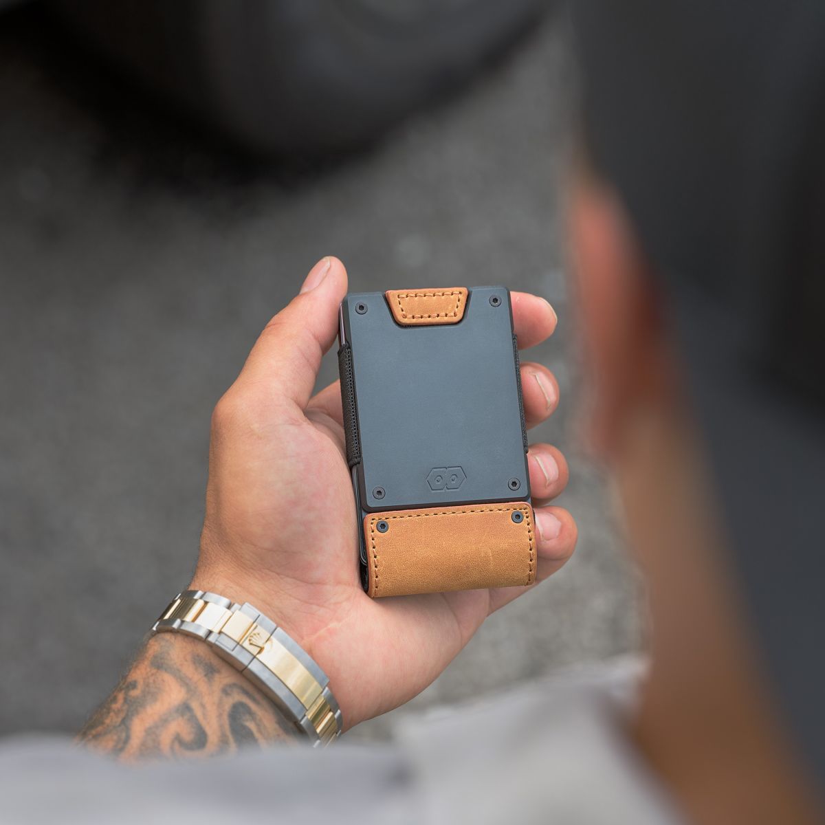 PROOF Wallet | The Executive | Tobacco Top Grain Leather & Dark Gunmetal