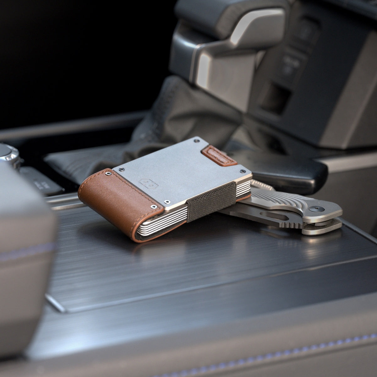 PROOF Wallet | The Legacy | Burnished Oak Full Grain Leather & Satin Gunmetal