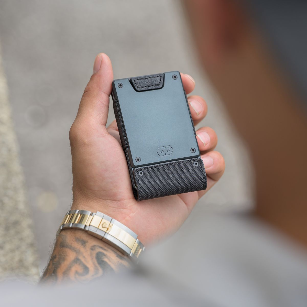 PROOF Wallet | The Monolith | Black Ballistic Nylon & Matte Black Full Grain Leather