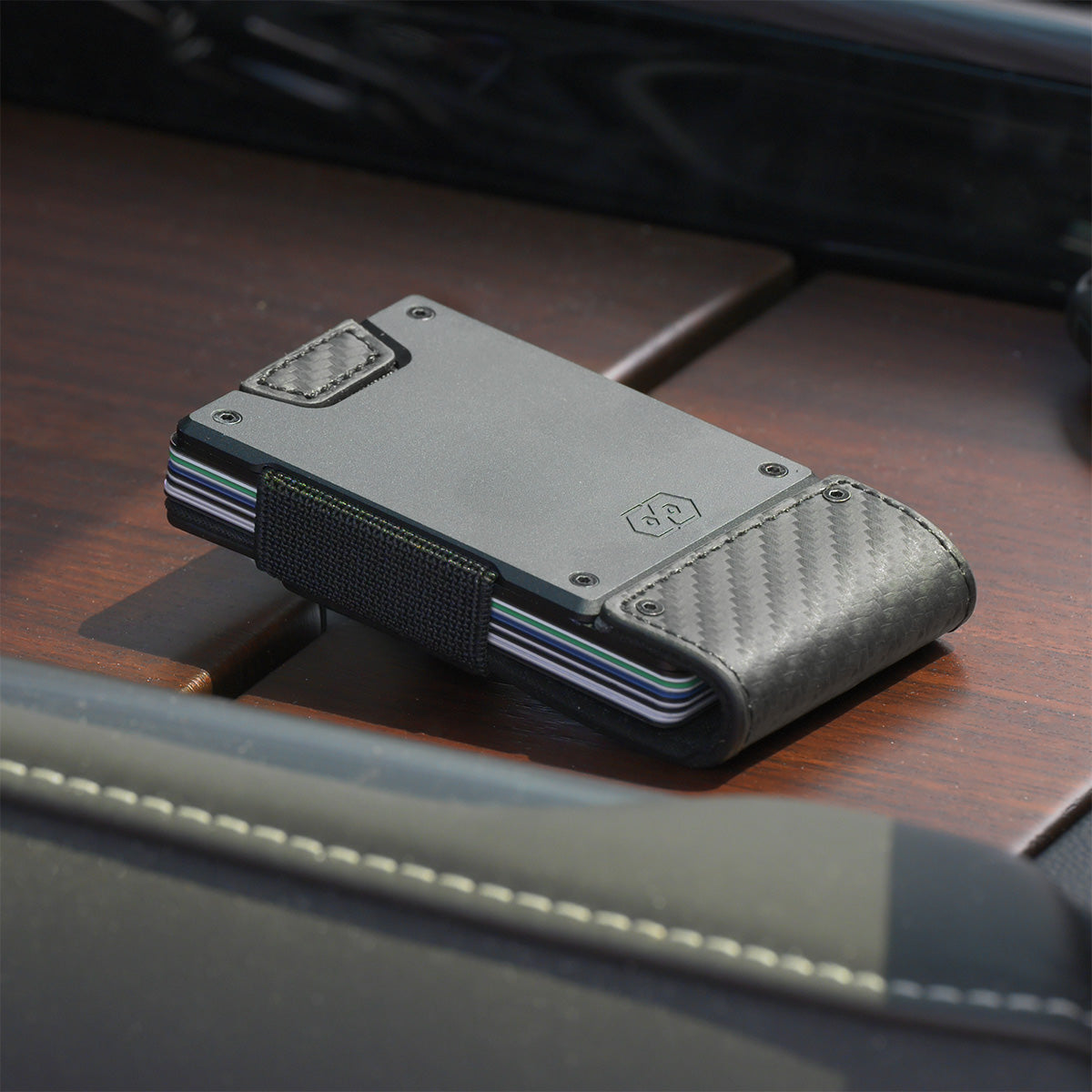 PROOF Wallet | The Oracle | Black Carbon Fiber & Dark Gunmetal