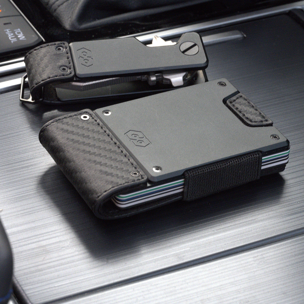 PROOF Wallet | The Oracle | Black Carbon Fiber & Dark Gunmetal
