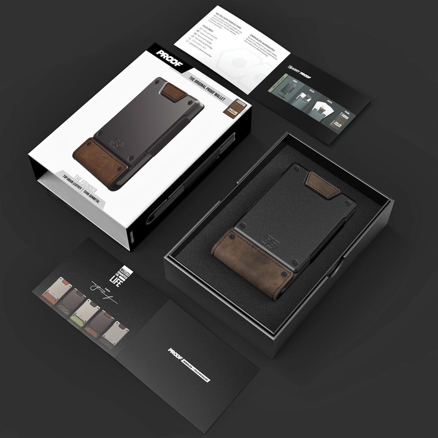 PROOF Wallet | The Lilac Bloom | Lilac Full Grain Leather & Satin Gunmetal