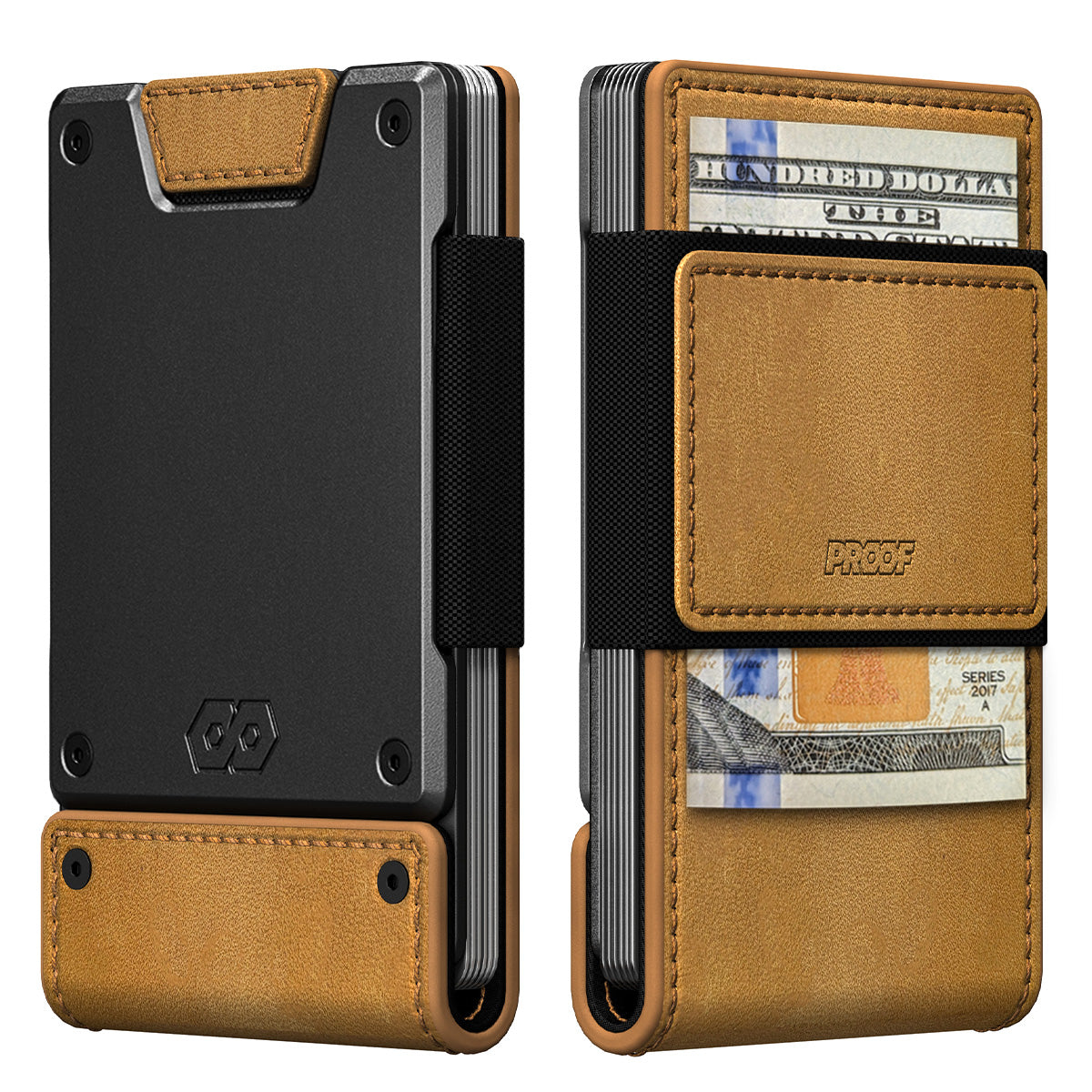 PROOF Wallet | The Executive | Tobacco Top Grain Leather & Dark Gunmetal