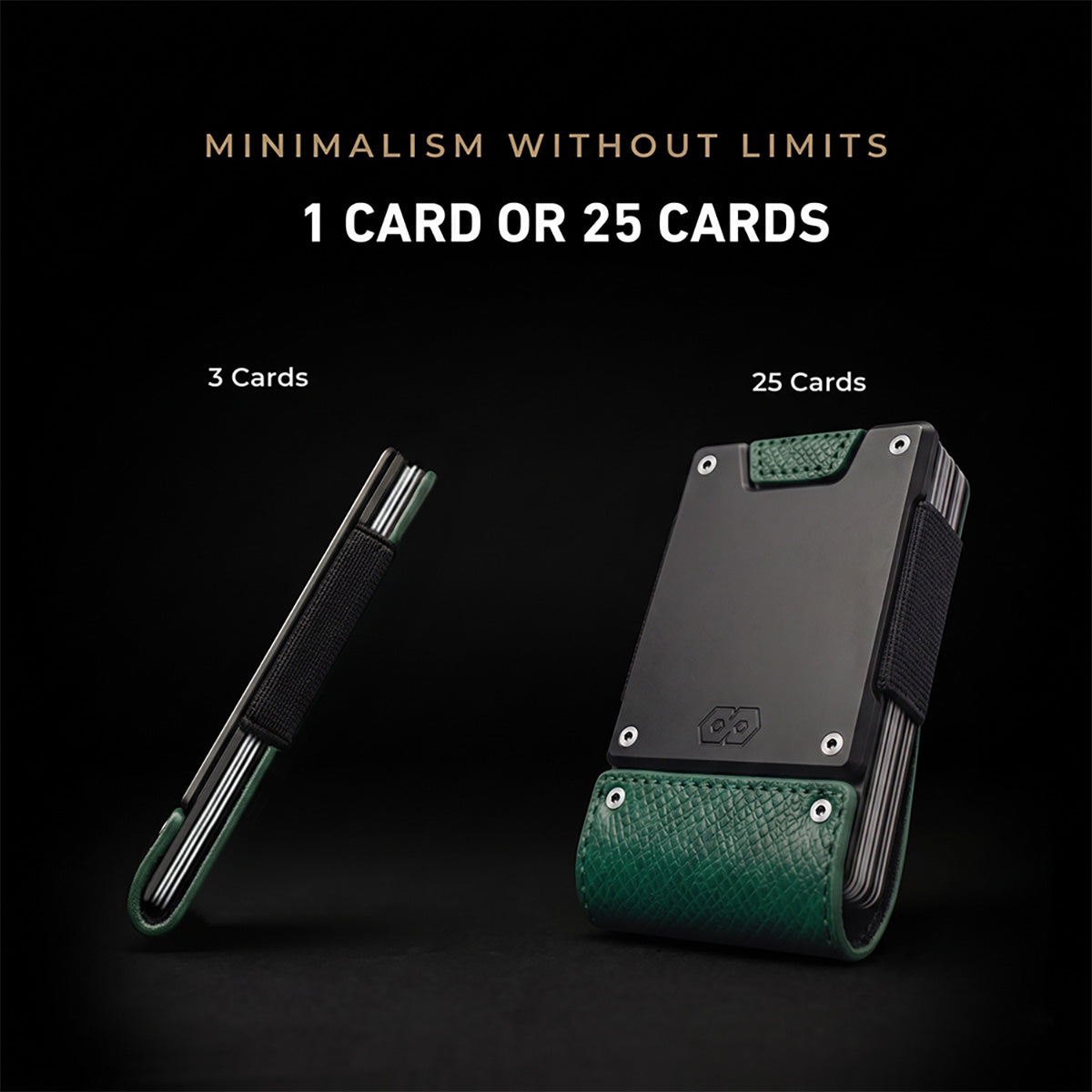 PROOF Wallet | The Verdant | Top Grain Woodland Green Leather & Dark Gunmetal