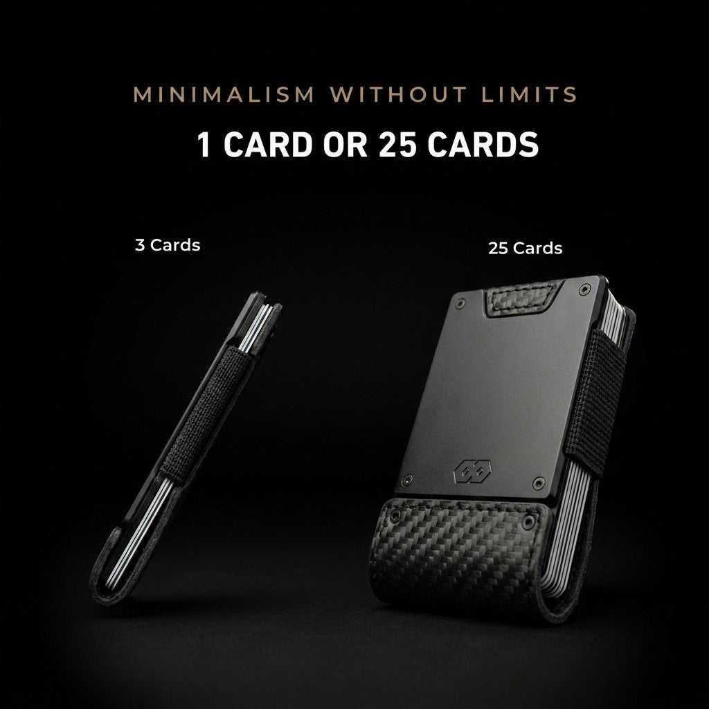 PROOF Wallet | The Oracle | Black Carbon Fiber & Dark Gunmetal