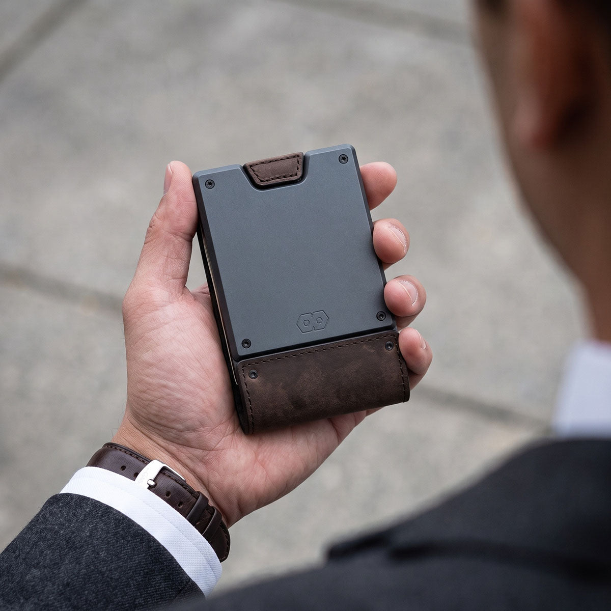 PROOF Bifold Wallet | The Founder | Top Grain Bomber Leather & Dark Gunmetal