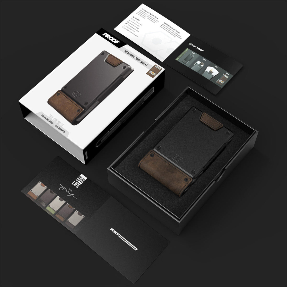 PROOF Wallet | The Everglade | Alligator Leather & Dark Gunmetal