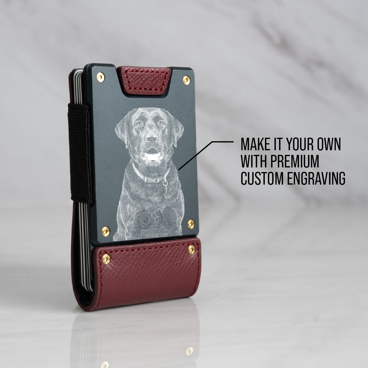 PROOF Wallet | The Reserve | Top Grain Oxblood Leather & Dark Gunmetal