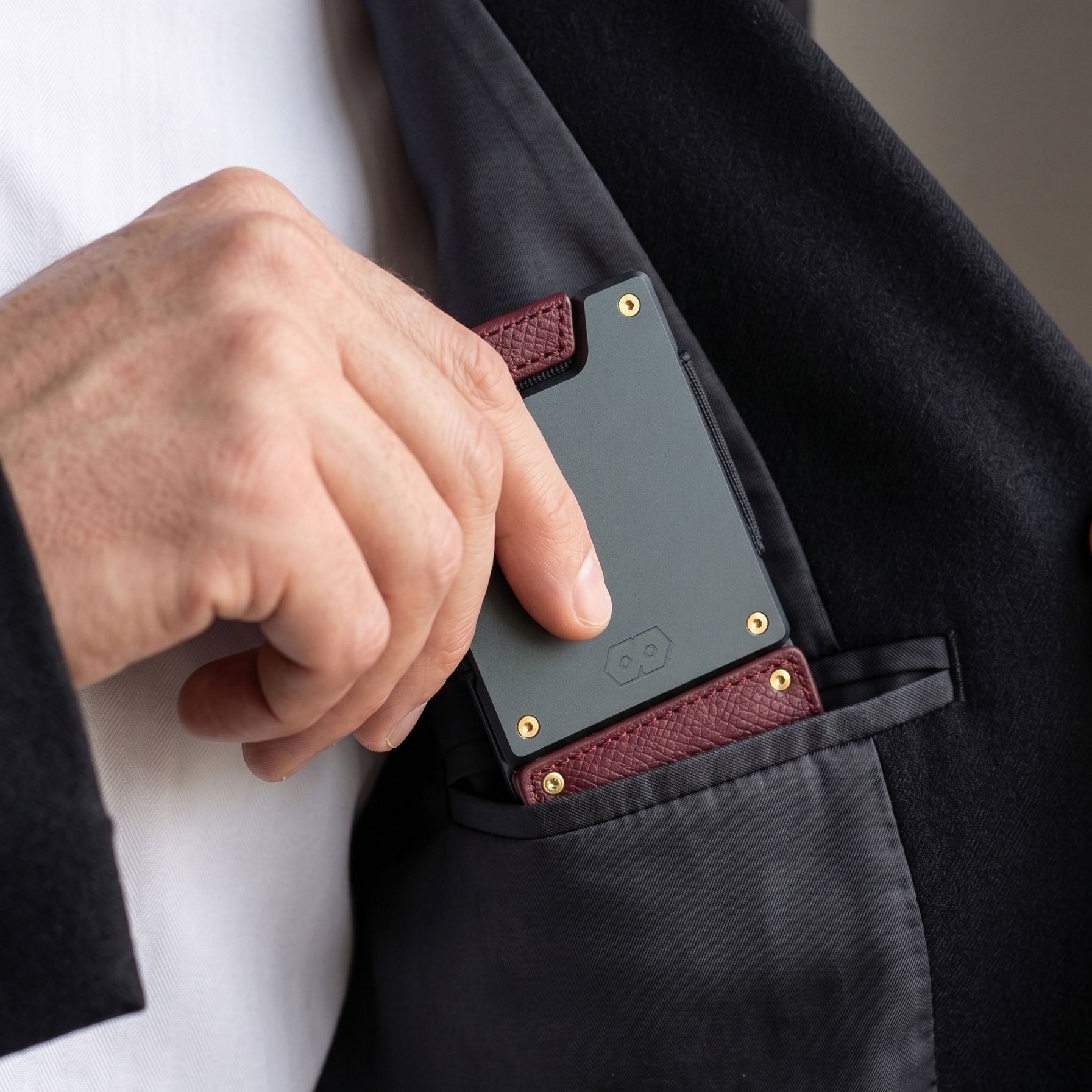 PROOF Wallet | The Reserve | Top Grain Oxblood Leather & Dark Gunmetal