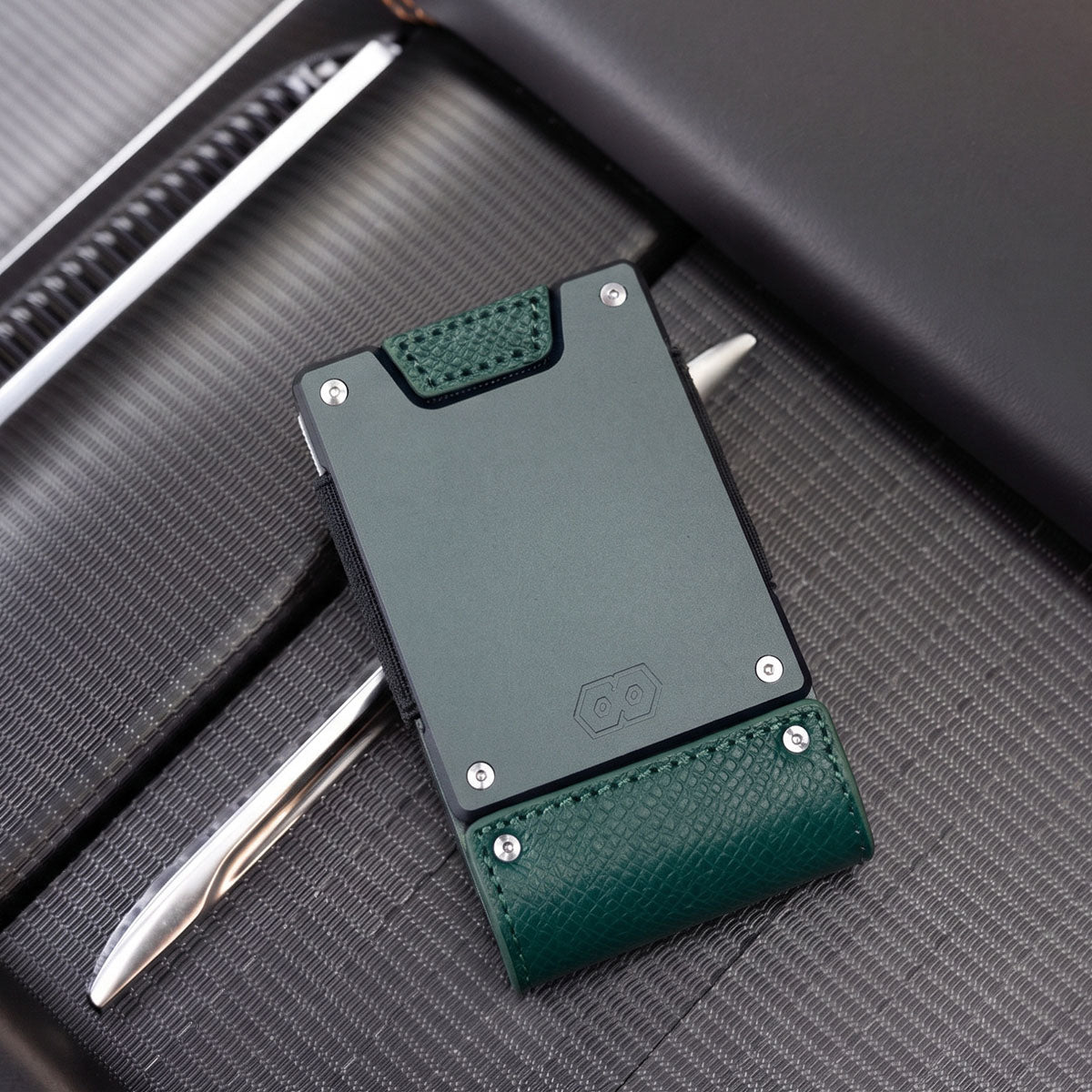 PROOF Wallet | The Verdant | Top Grain Woodland Green Leather & Dark Gunmetal