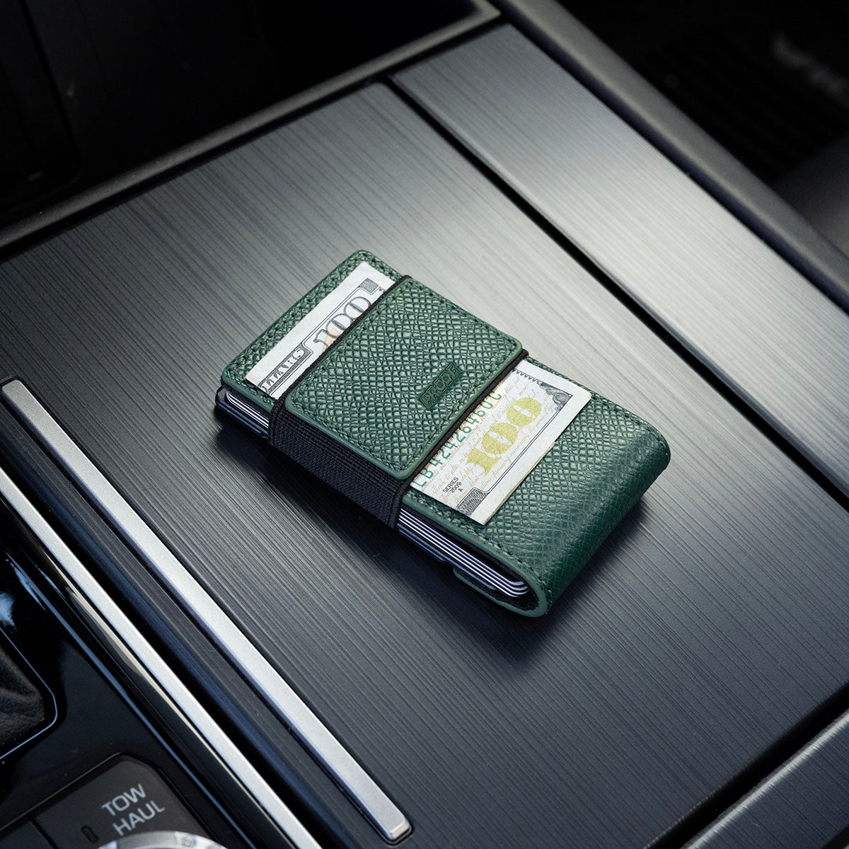 PROOF Wallet | The Verdant | Top Grain Woodland Green Leather & Dark Gunmetal