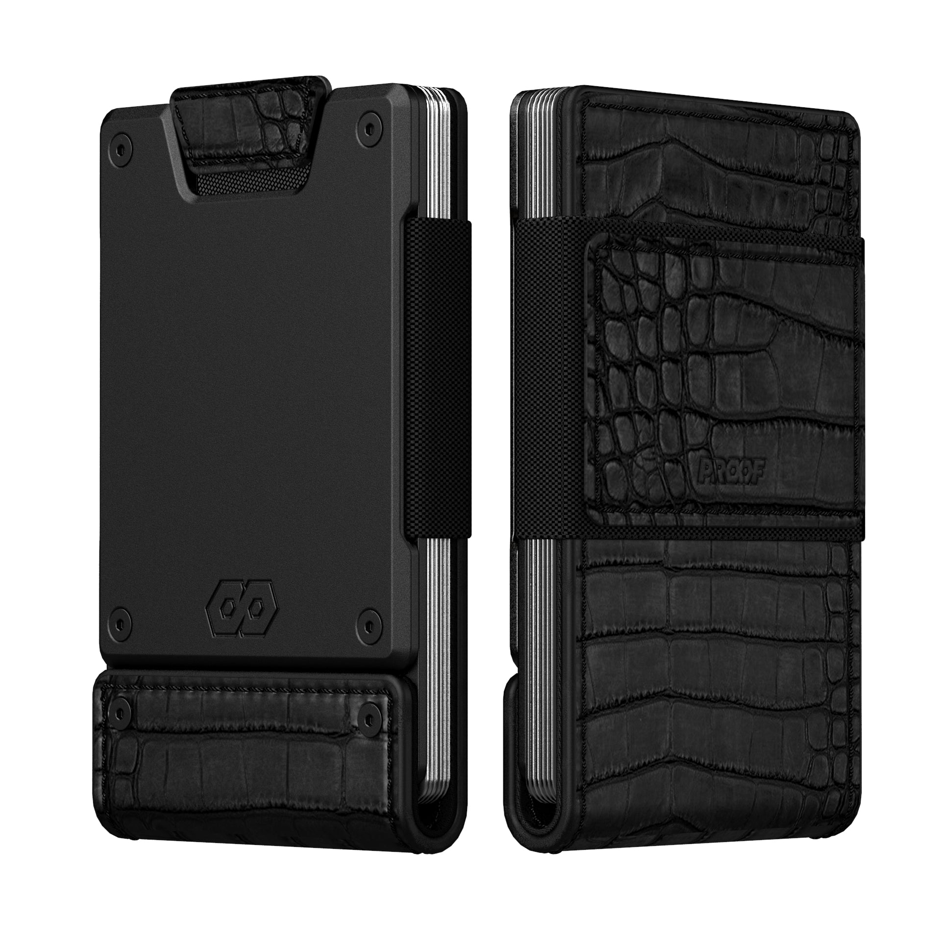 PROOF Wallet | The Everglade | Alligator Leather & Dark Gunmetal